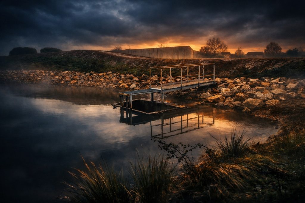 La chaussée du Lac d'Escudié à Verdun sur Garonne